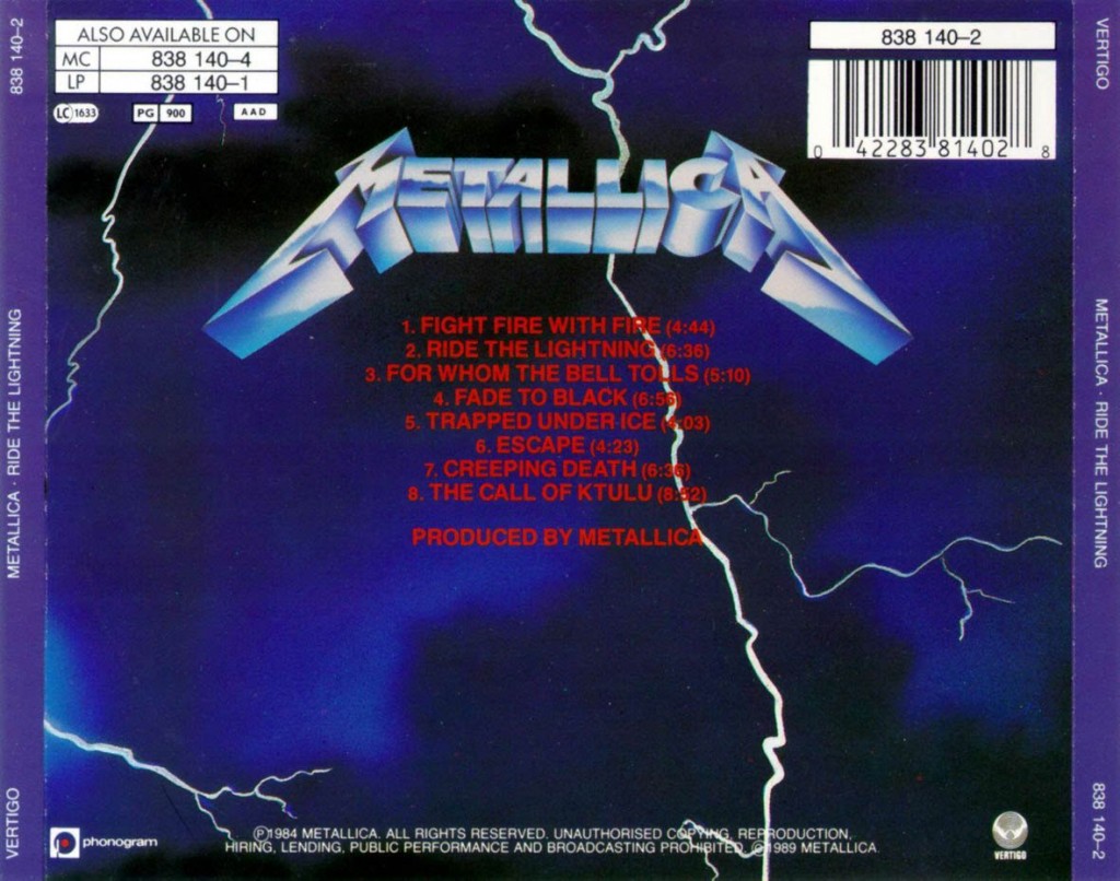 Review Metallica "Ride the Lightning" and How the Album Further Shows