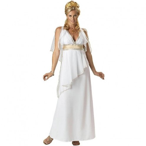 You can be any Greek goddess, princess, queen, nymph, or woman like Penelope, Alcyone, Eurydice, Thisbe, and Baucis with this costume. Just get the necessary props and accessories like crowns and veils and cloaks to complete your look