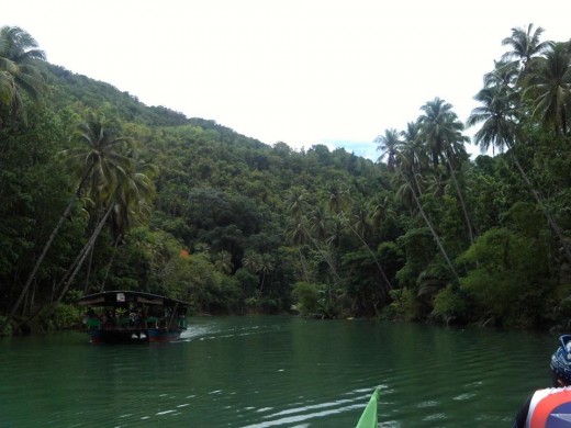 The floating Resto from afar.