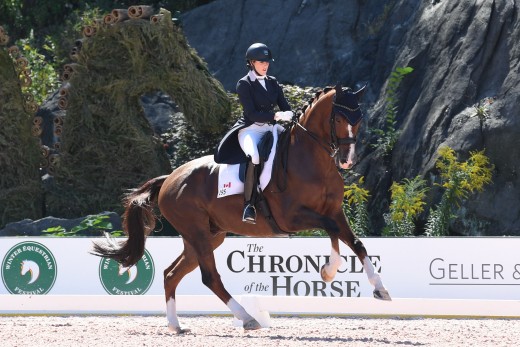 Canadian Brittany Fraser-Beaulieu riding AlI In.