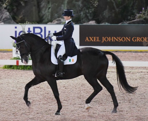 Judy Reynolds riding Vancouver K from Ireland.