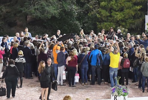 See Valegro in the middle of that crowd of people.