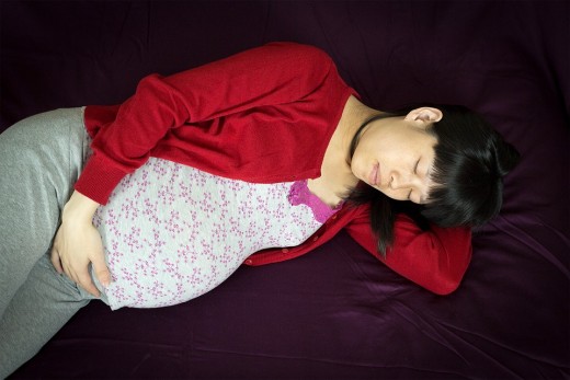 Sleep on a left side position to ensure a normal flow of the blood for you and your baby.