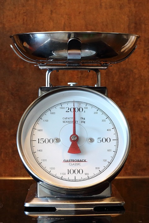 Cooking scales may look like this in the photo and some are digital.