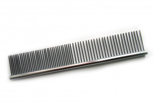 Dog combs are easier to clean by just soaking, washing and drying them.
