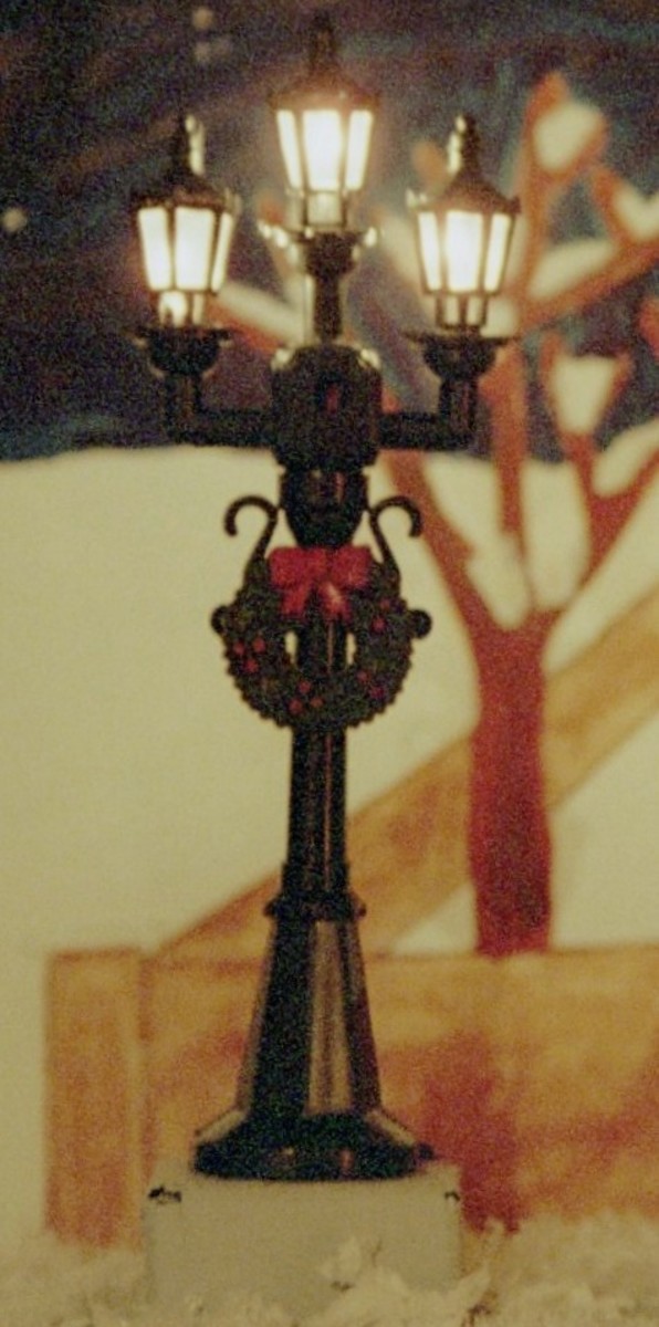 fig. 4.1 You can dress your set with ready-made items such as this street light.