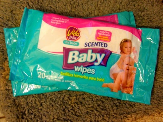 Baby wipes come in very hand in the case of loss of water connection.