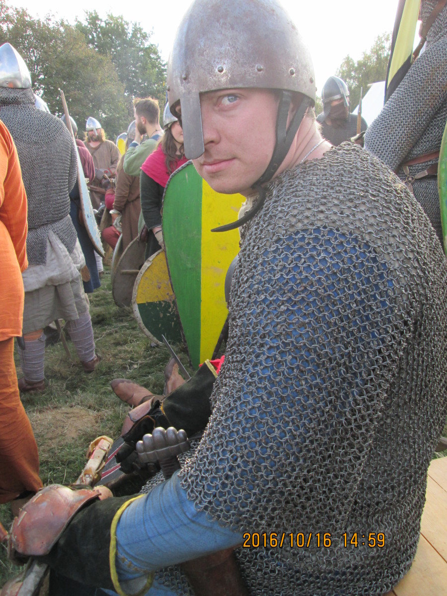Closing on the ranks, one of the men scowls at the outsider - me - in a show of defiance, "They shall not pass!".