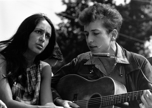 Bob Dylan with Joan Biaz