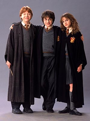 Ron, Harry and Hermione are still quite young in the second film