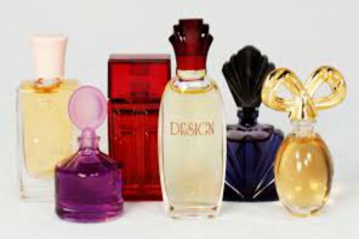 Perfumes in beautiful containers