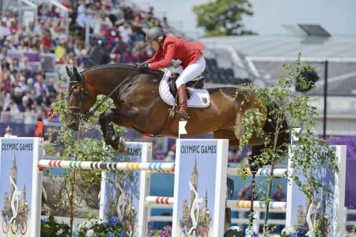 Meredith Michaels-Beerbaum and Bella Donna at the 2012 London Olympic Games.