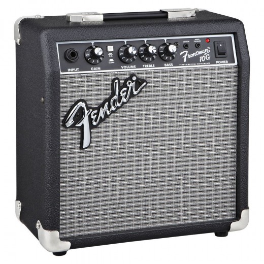 The Fender Frontman 10G is an inexpensive, small profile practice amp.