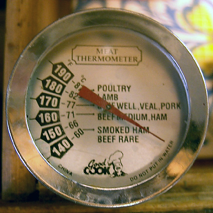Here is an example of a food thermometer with dial.