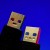 Faces in two Type A USB plugs Faces in two Type A USB plugs