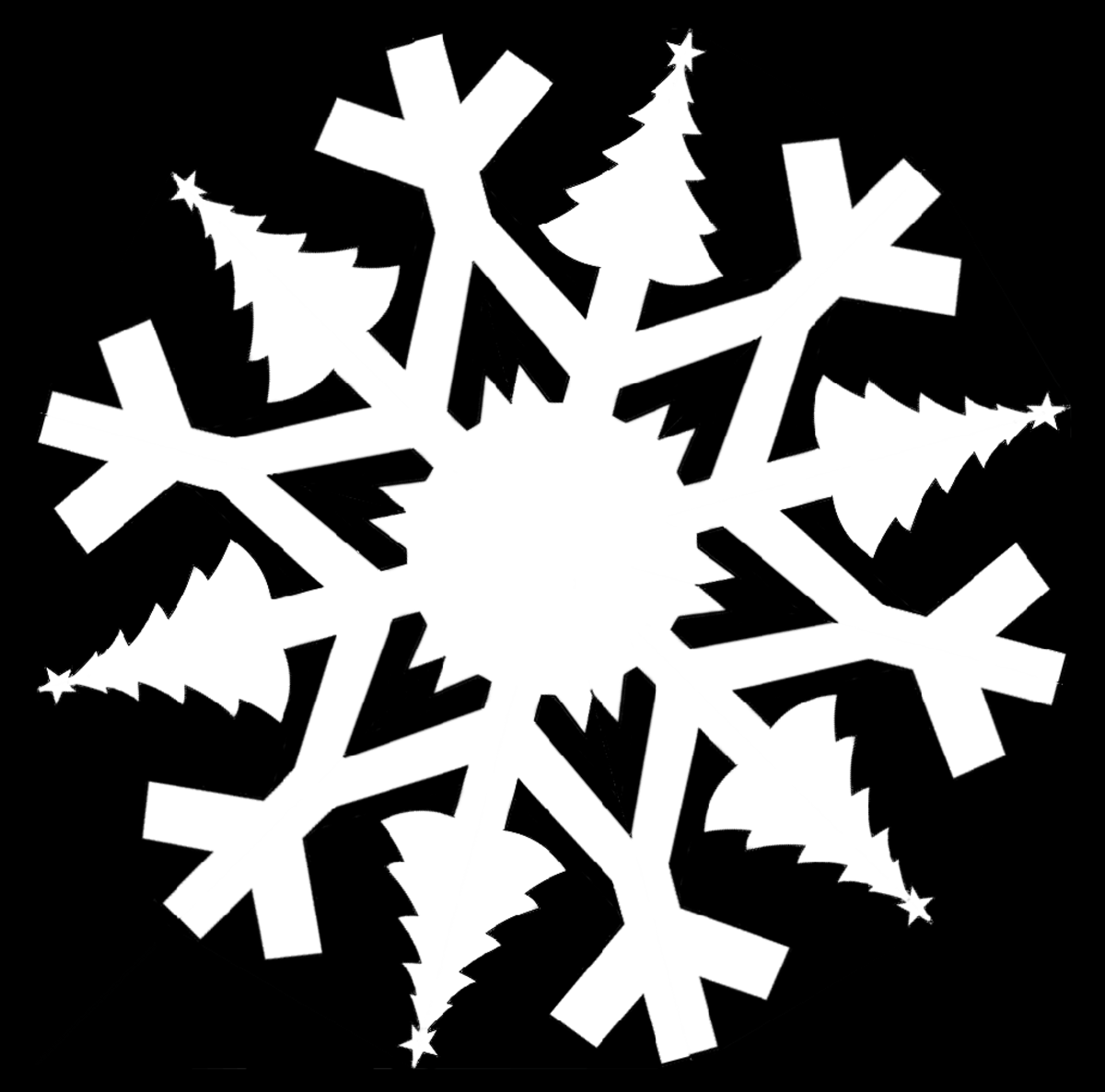 5 Christmas Themed Paper Snowflake Templates Holidappy