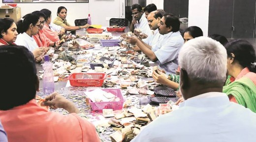 Collections at a Hindu Shrines