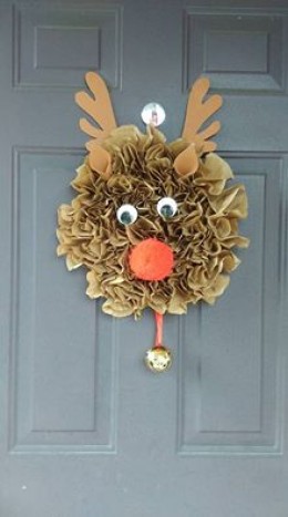 Rudolph the red nosed reindeer door decor | HubPages