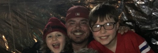 My husband with our oldest and youngest nephews. 