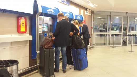 Kiosks were available for purchasing train tickets but for the inexperienced (like us) there is also a window and an attendant to purchase from.