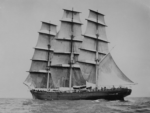 The Cutty Sark was one of the last and fastest of the tea clippers