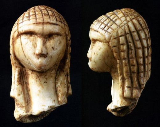 The Venus of Brassempouy is a fragmentary ivory figurine from the Upper Palaeolithic. It was discovered in a cave at Brassempouy, France in 1892. About 25,000 years old, it is one of the earliest known realistic representations of a human face.