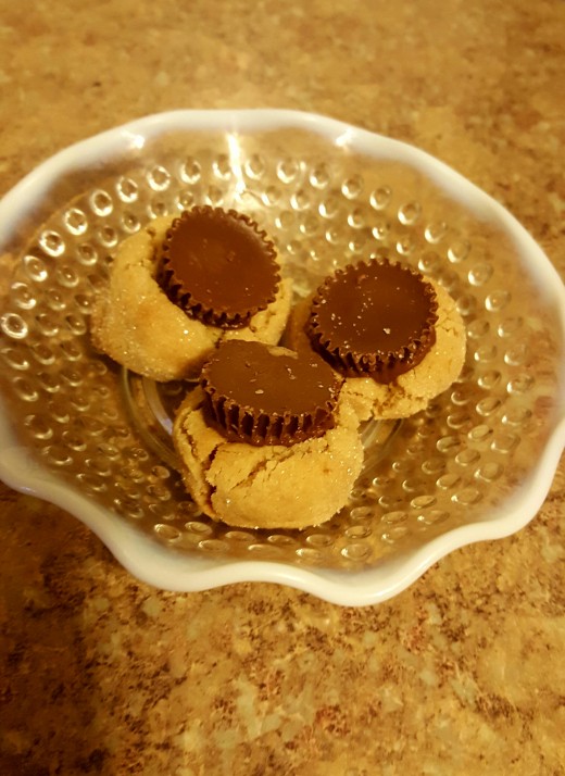 Delicious Mini Reese Peanut Butter Cup Cookies.