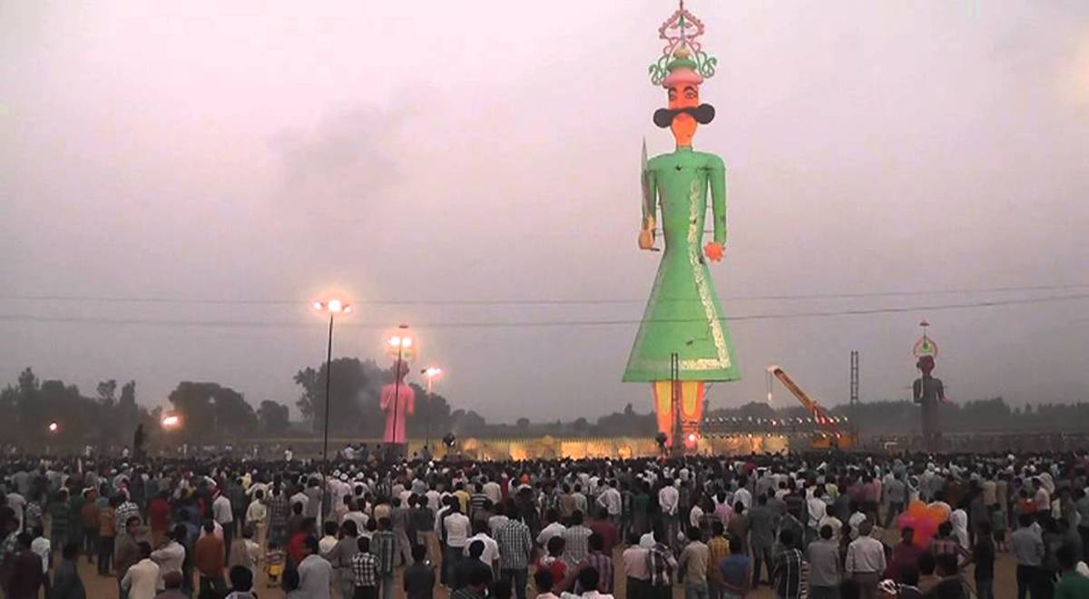 Tallest Ravana in BARARA,  near Chandigarh in Ambala