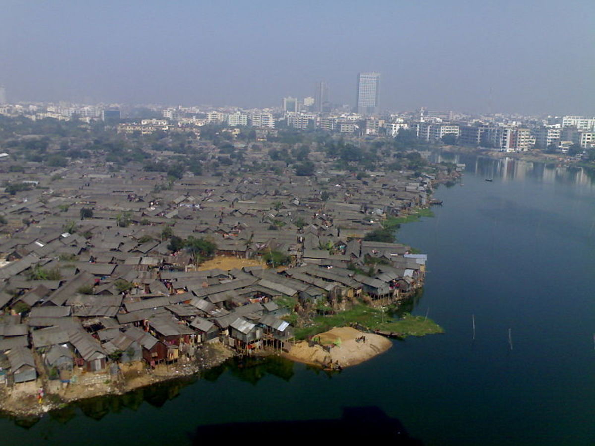 Slum in Dhaka, Bangladesh