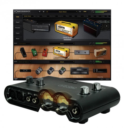 Review of the Line 6 UX-2 USB recording interface by a veteran recording engineer.
