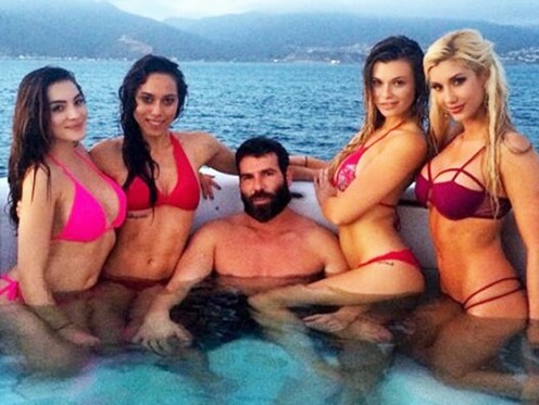This smooth operator is always surrounded by beautiful girls
