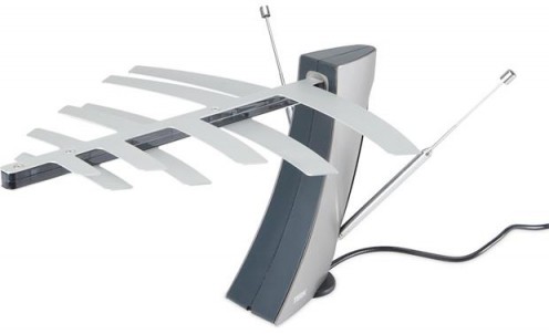 This indoor HD antenna from Terk offers an indoor range of roughly 45 miles.