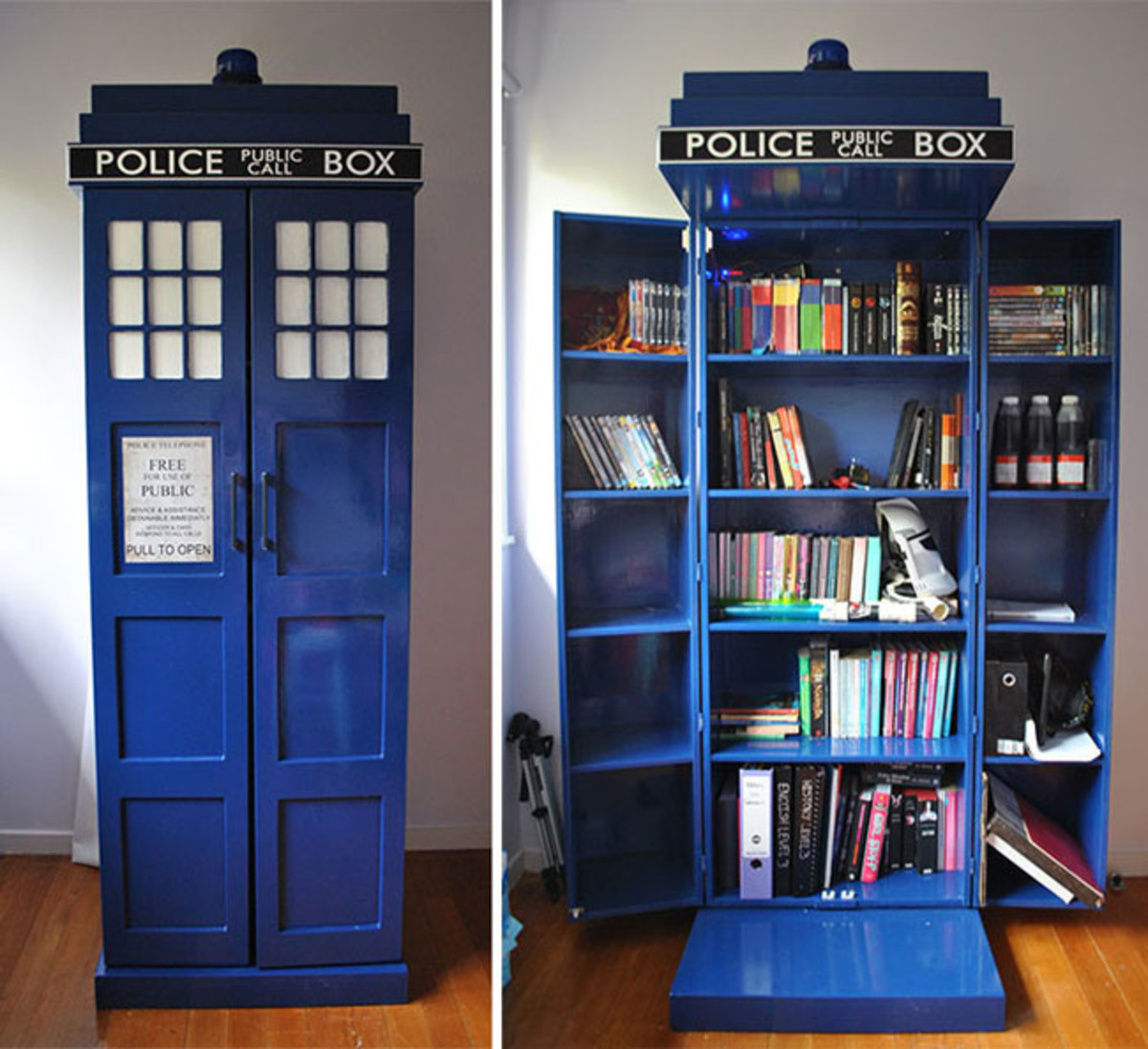 Doctor Who Tardis bookcase