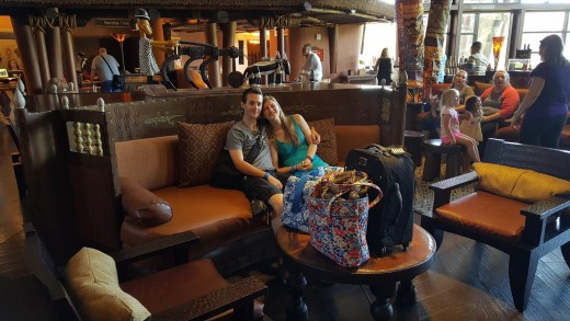 My parents were still waiting for our room when we arrived. We checked our luggage with the front desk a few minutes later. 