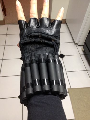 Plastic Bullets and Duct Tape = Black Widow's Bullet Cuff Bracelets