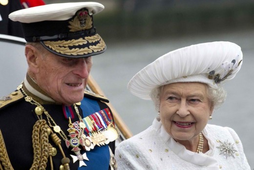 Queen Elizabeth II and husband Prince Phillip
