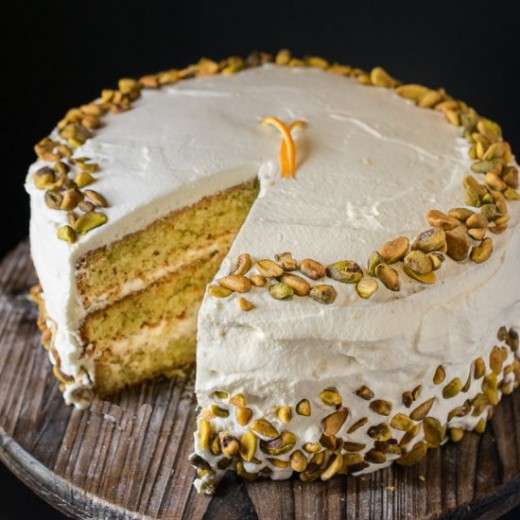 Pistachio  Layer Cake