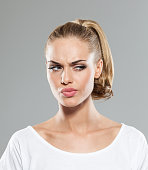 Guys, if your girlfriend or wife ever has this look, she is jealous of you talking to a girl or another girl flirting with you