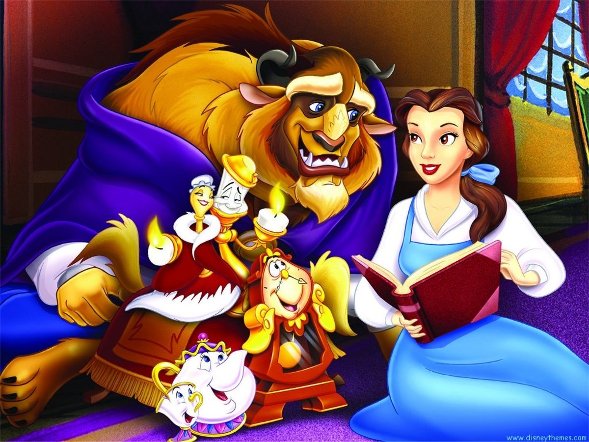 Image result for beauty and the beast animated
