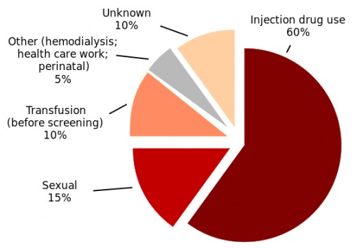 By optigan13 - Based on File:Sources of Infection for Persons with Hepatitis C (CDC) US.png which was created from CDC figures (http://www.cdc.gov/ncidod/diseases/hepatitis/c/plan/HCV_infection.htm).