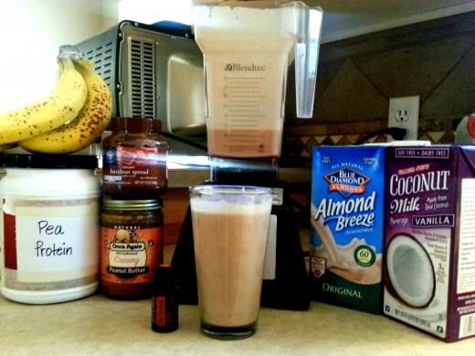 All the ingredients I used to make this tasty concoction!