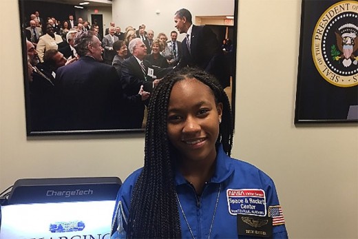 Taylor Richardson is a 13-year-old aspiring astronaut who has raised thousands of dollars  to send young people to see "Hidden Figures."