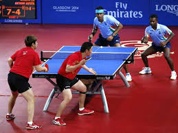 A standard table tennis table