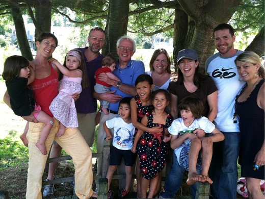 Bernie Sanders and his blended family