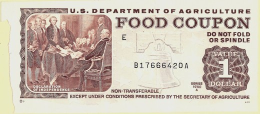 Obsolete Style of Food Coupon