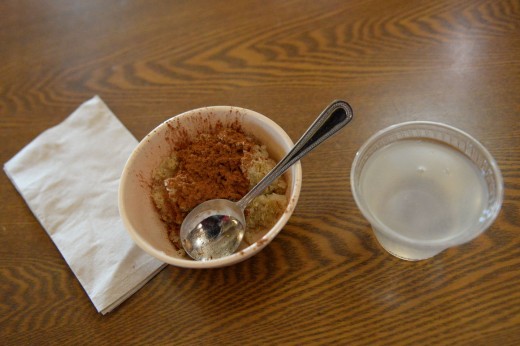 Quinoa for breakfast.