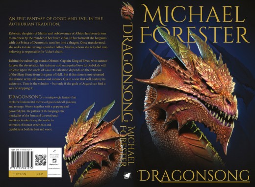 The full book cover of Dragonsong.