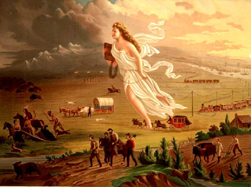 Manisfest Destiney was a coined termed by Americans for their belief that westward expansion and righteous.  All western tribes were forced into being moved.  Like Turkey, there is a similarity to the Ideas of Nazism.  Is it?