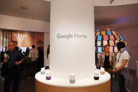 Google Homes On Display at a Store