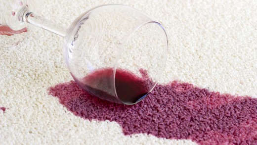 Wine stains are the most common reason for needing a carpet cleaner.